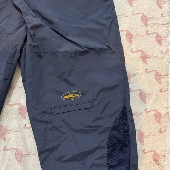 Corteiz Dark Blue Track Pants With Cuffs - Picture 6 of 7